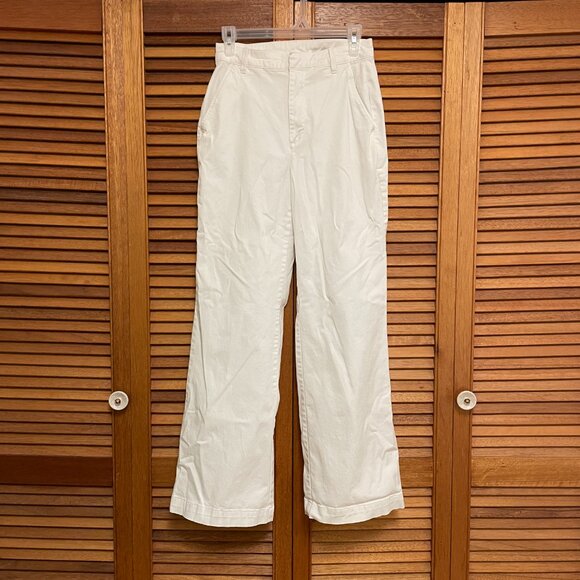 Gap Off-White High Rise Flare Khakis - Picture 4 of 5